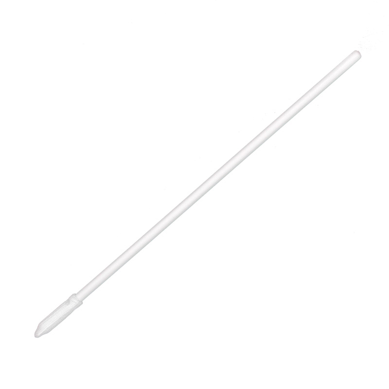 Conical Head Polyester Cleaning Swab with White Handle