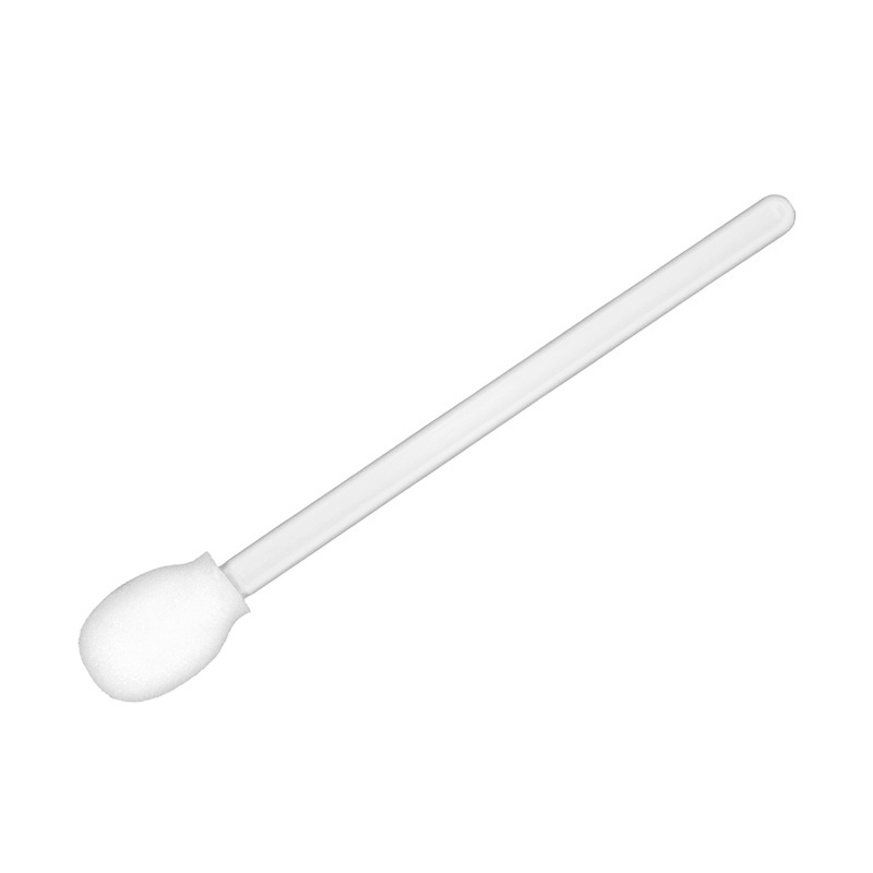 Large Circular Head Foam Cleaning Swab with White Handle